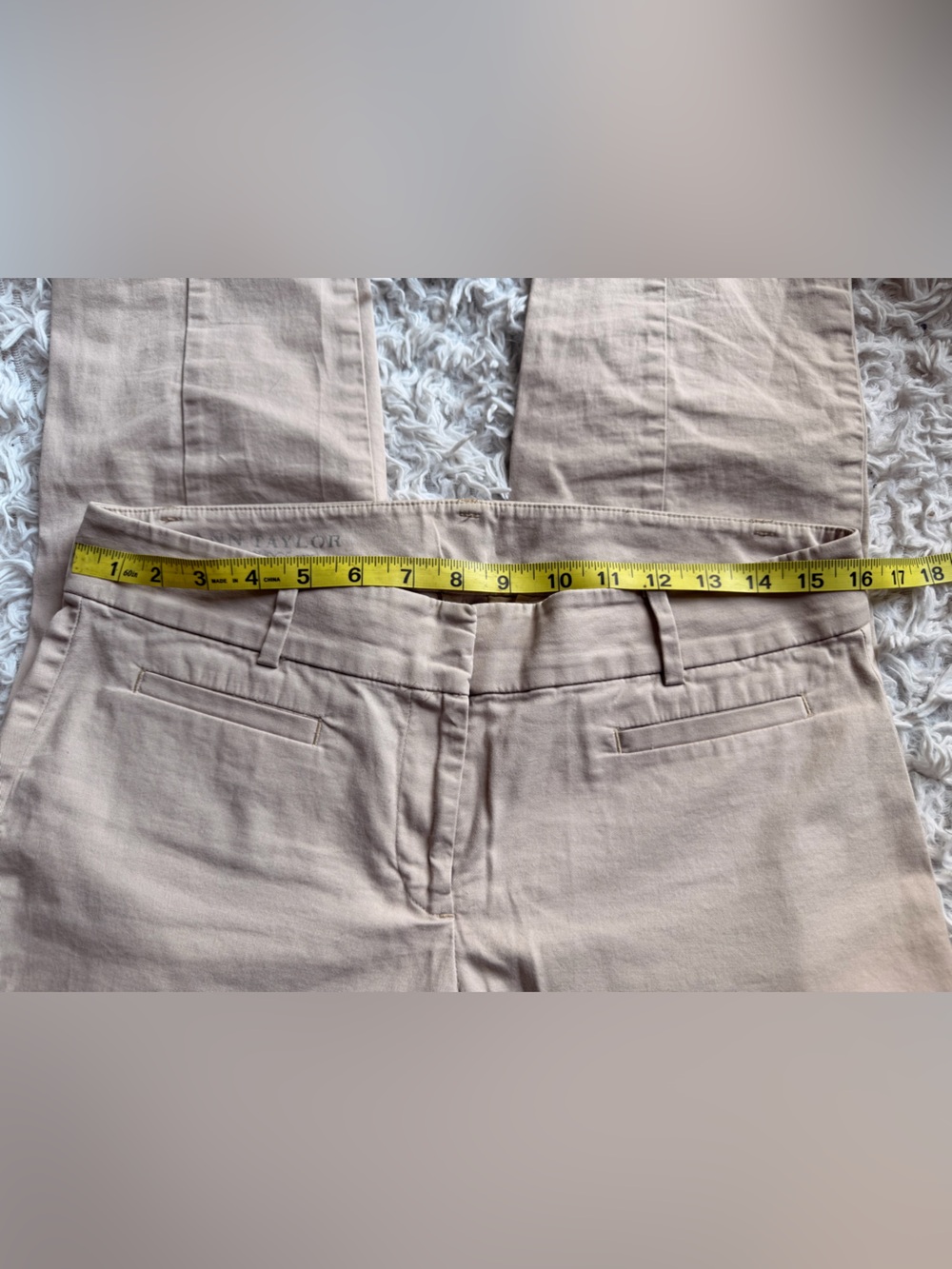 Ann Taylor Cambridge Crop Khaki Dress Chinos - Picture 9 of 9